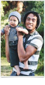 Portrait of Young Father and Son Family Photography in Jackson Hole, WY