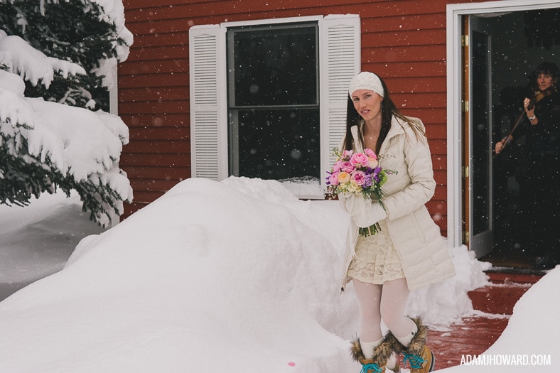 Jackson Hole Wedding Photography Winter Bride