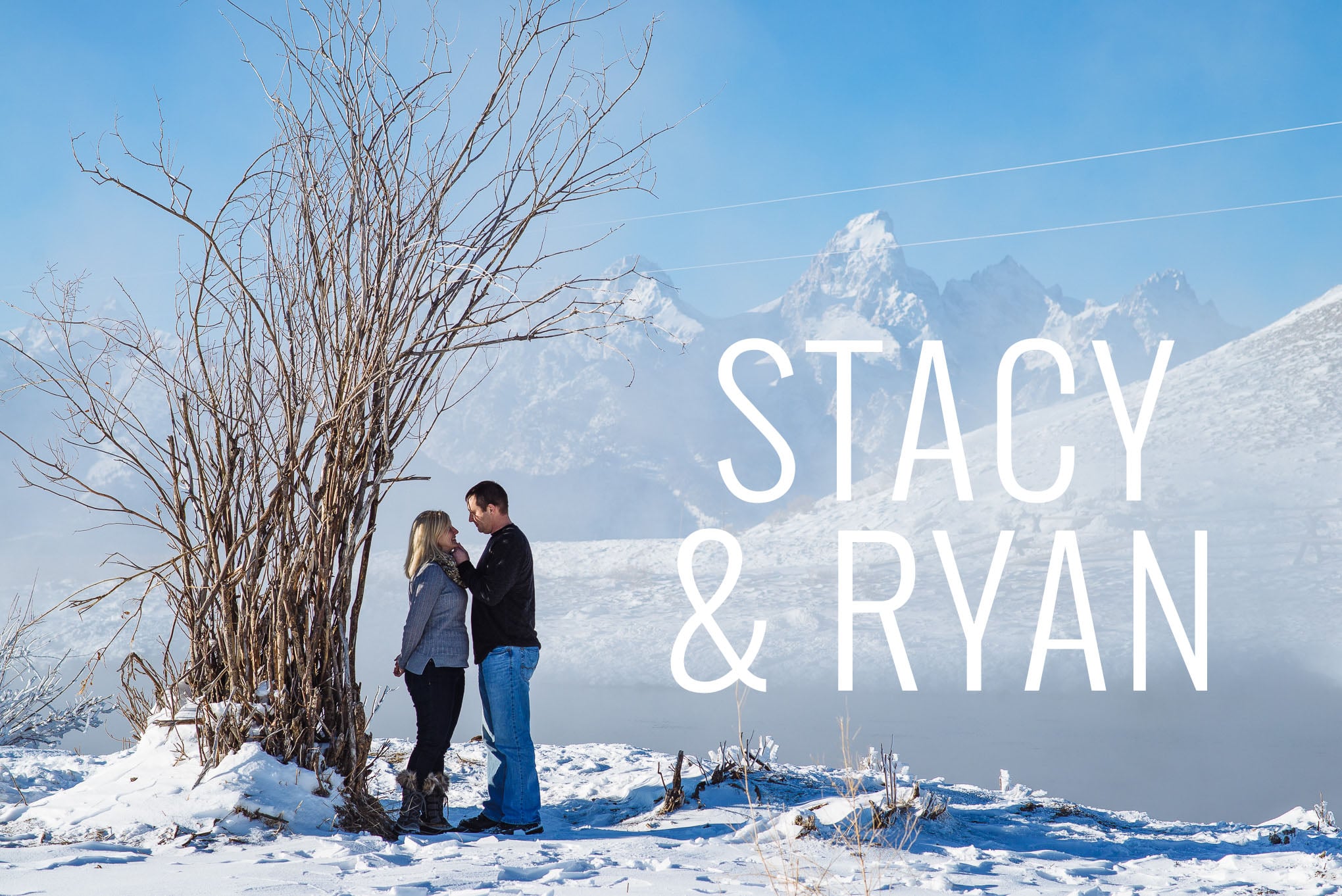 Engagement session in the tetons, Snowy engagement portraits, Jackson Hole Wedding Photography